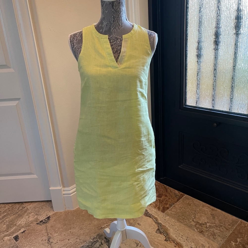 Tommy Bahama Seaglass Linen Shift Dress XXS